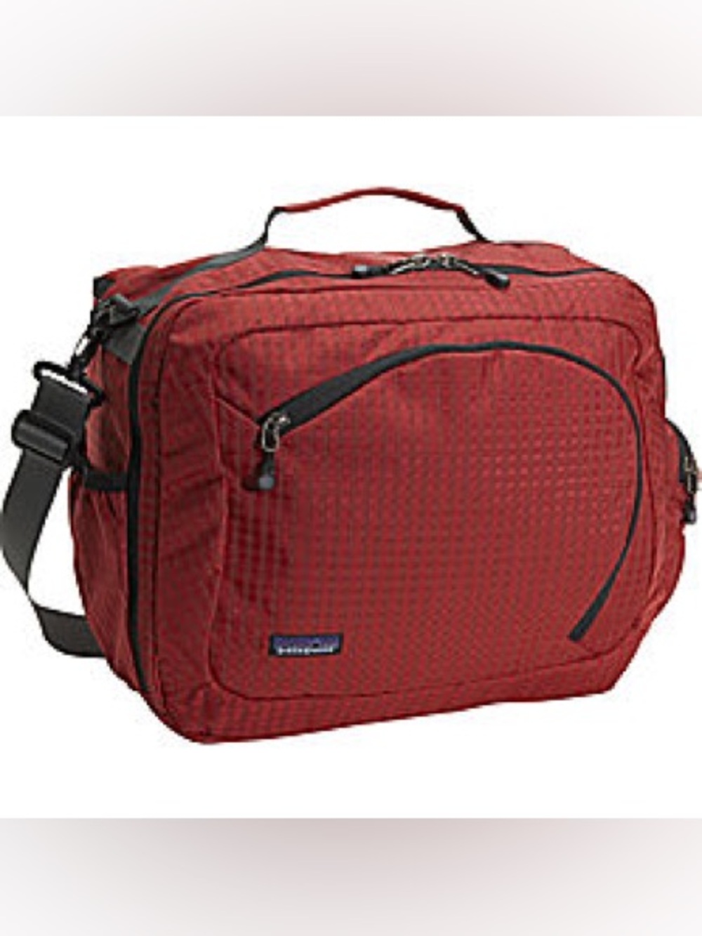 Patagonia Red Carry-On Shoulder Messenger Nylon Light Wire Briefcase Laptop Bag